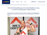 He did it! Richard Rainger runs London Marathon raising over 2k for ho