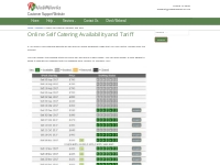 Online Self Catering Availability and Tariff - PJ WebWorks Support Sit