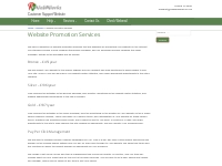 Website Promotion Services - PJ WebWorks Support Site