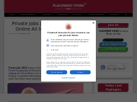 Private Jobs (February 2024) » Apply Online All India Jobs Opening