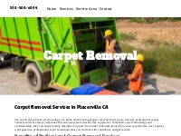 Carpet Removal services in Placerville and El Dorado County CA - 530-5