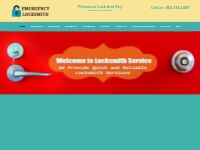 Plantation Lock And Key | Locksmith Plantation, FL |954-744-1499
