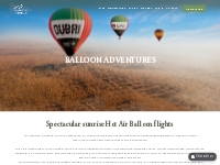 Platinum Heritage Hot Air Balloon flights with Balloon Adventures Duba
