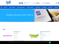 Inflatable Operator Exam Centres - Register of Play Inspectors Interna