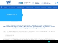 Outdoor Play - Register of Play Inspectors International
