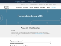 Plesk Price Adjustment 2022-2023 for Partners