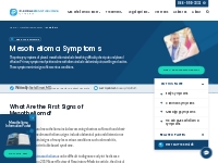 Mesothelioma Cancer Symptoms   Early Warning Signs