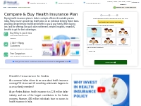 Health Insurance: Compare and Buy Health Plan in India 2024