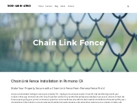 Installation of chain link fence in Pomona CA - 909-488-4760