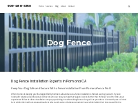 Installation of dog fence in Pomona CA - 909-488-4760