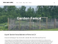 Installation of garden fence in Pomona CA - 909-488-4760