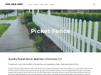 Installation of picket  fence in Pomona CA - 909-488-4760