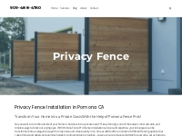 Installation of privacy fence in Pomona CA - 909-488-4760