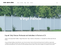 Installation of vinyl fence in Pomona CA - 909-488-4760
