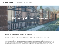 Installation of wrought iron fence in Pomona CA - 909-488-4760