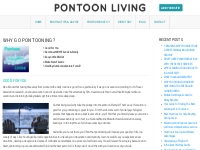 Why Go Pontooning? - Pontoon Living Lifstyle Blog and Directory