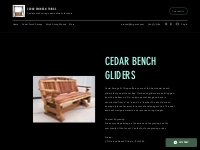 Cedar Bench Gliders | Cedar Swings N Things