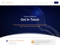 Contact - The Porous Silicon Company