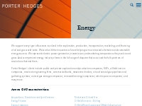 Energy | Oil and Gas Attorney | Energy Transactions: Porter Hedges - L