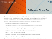 Midstream Oil and Gas: Porter Hedges - Law Firm, Attorneys