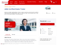 Become AOSH Certified Master Trainer | Train the Trainer