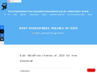 Best wordpress themes of 2019 for Free download with DEMO