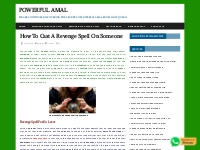 powerfulamal - How To Cast A Revenge Spell On Someone | Powerful Amal