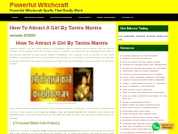 How To Attract A Girl By Tantra Mantra | Powerful Witchcraft