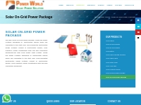 Solar On-Grid Power Package - POWER WORLD