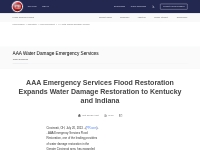 AAA Emergency Services Flood Restoration Expands Water Damage Restorat