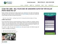 Free Cash Car Removal Premier Car Removal Perth Call 0406 996 661