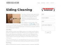 Siding Cleaning | Siding Pressure Washing | Siding Pressure Washers