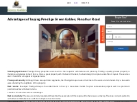 Advantages of Buying Prestige Green Gables | Panathur Road | Prelaunch
