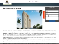 East Bangalore Investment | Prestige Green Gables | Kadubeesanahalli