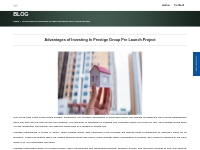 Advantages of Investing In Prestige Group Pre Launch Project | Prestig