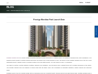 Prestige Meridian Park Launch Date | Sarjapur Road