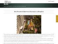 Best Residential Apartment Developers in Bangalore | Prestige Park Gro