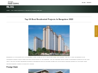 Top 10 Luxury Residential Projects In Bangalore 2022