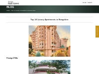 Top 14 Luxury Apartments in Bangalore | Best Investment Property