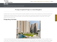 Prestige Group Completed Residential Projects in South Bangalore