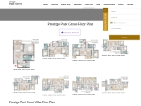 Floor Plan | Prestige Park Grove | 1,2,3 and 4 Apartments Layout Plan