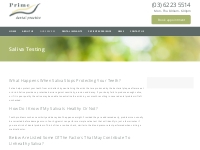 Saliva Testing - Prime Dental