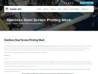 Stainless Steel Screen Printing Mesh - Screen Printing Mesh | Polyeste