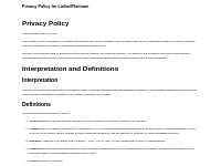 Privacy Policy for LinkedPlatinum - PrivacyPolicies.com