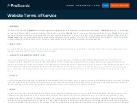 Terms of Service | ProBoards