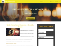 Whole House Surge Protection - PRO Electrician Honolulu, Hawaii
