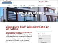 Living Room Cabinet Refinishing - ProFresh Cabinets