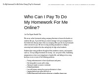 Do My Homework For Me Online Cheap | Pay For Homework   Ask ProHomewor