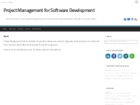 About | Project Management for Software Development