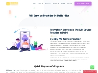 India best No.1 IVR Service Provider in Delhi-Ncr
